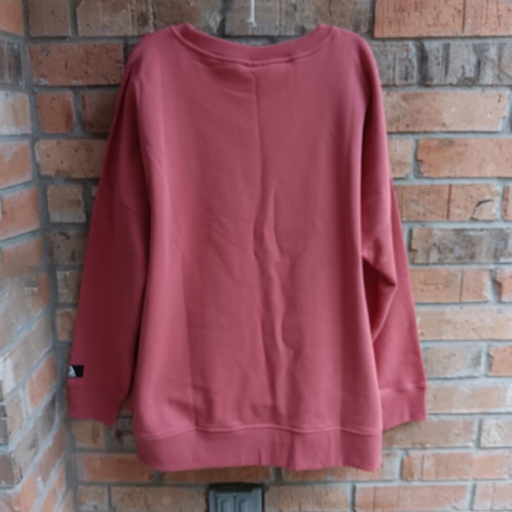 Reebok Women's Size XXXL Purpose Crew Neck Sweatshirt Dusty Cedar - Picture 9 of 13